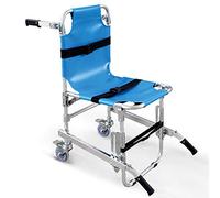 EMS Silla de escalera plegable - Silla médica portátil Ambulancia Bombero Evacuación Silla de escalera plegable liviana con 4 ruedas para ambulancia Bombero Evacuación médica