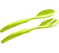 Emsa 507178 Vienna Cubiertos para ensalada, plástico, color verde transparente