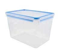 Emsa 508549 Recipiente Hermético Rectangular, Transparente/Azul, 10.6 l