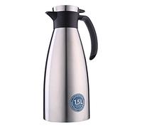 Emsa Soft Grip Isolierkanne Edelstahl/Schwarz, 1,5 L Jarra térmica, Acero Inoxidable, Negro, 1500 ml