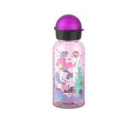 Emsa Botella N30516 Kids Tritan | Capacidad: 0,4 litros | 100% segura/práctica/higiénica/densa/inocua | cierre inteligente | robusto | Diseño: Mermaids