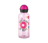 EMSA Botella N30607 Teens Tritan | Capacidad: 0,6 litros | 100% segura/práctica/higiénica/densa/inofensiva | cierre inteligente | robusto | Diseño: donut