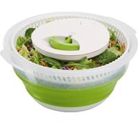Emsa 512992 Centrifugadora Plegable basic - Centrifugadora lechuga, capacidad de 4 L, diseño plegable, segura y estable, fácil limpieza, color verde