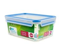 EMSA CLIP & CLOSE Caja Rectangular 2,3 L Azul, Transparente 1 Pz