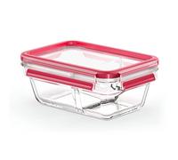 Emsa Clip&Close - Hermético de Cristal rectangular de polipropileno, higiénico, no retiene olores ni sabores 100% libre de BPA, apto para congelador y microondas, apto para lavavajillas
