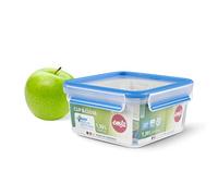 EMSA N1011300 Clip & Close Contenedor de Almacenamiento de Alimentos, Transparente/Azul, 1.3 L