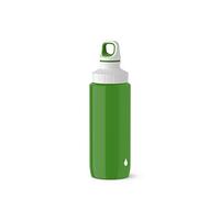 Emsa Drink2Go Lightsteel N30104-Lámpara de Techo Botella, 0.6 litros, Acero Inoxidable, Verde y Blanco caído