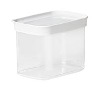 Emsa N11418 Optima - Caja de almacenamiento en seco (1 litro, rectangular, vertical, 100% segura, higiénica, segura y eficiente, sellado de frescura sin BPA, diseño transparente