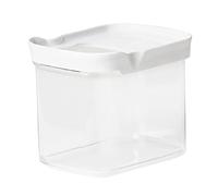 Emsa N11419 Optima - Caja a granel (1 L, rectangular, tapa deslizante, ideal para la porción, 100% segura/higiénica/inofensivo, sello fresco, libre de BPA, diseño transparente