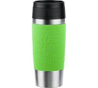Emsa N20207 Travel Mug Classic - Vaso térmico (0,36 L, cierre de rosca cómodo, acero inoxidable, 4 horas de calor y 8 horas de frío, 100% hermético, apto para lavavajillas, apertura de 360°, lima)