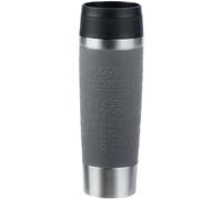 Emsa N20223 Travel Mug Classic - Vaso aislante (0,5 L, cierre de rosca cómodo, acero inoxidable, 6 horas de calor y 12 horas de frío, 100% hermético, apto para lavavajillas, apertura de 360°, color