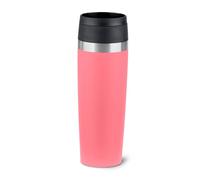 Emsa N2023950 Travel Mug Classic 0,5 litros, nuevo cierre de rosca cómodo, recubrimiento en polvo, acero inoxidable, 6 horas de calor y 12 h frío, 100% hermético, orificio para beber 360°, acero