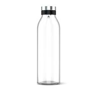 Emsa N41606 Flow Bottle Jarra de cristal | 1,3 litros | Tapa de cierre automática de acero inoxidable | Boquilla | Apto para lavavajillas | Vidrio soplado | Elegante forma de botella | Transparente