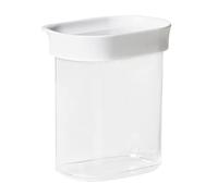 Emsa Optima N11415 - Caja de almacenamiento (0,38 L, rectangular, tamaño vertical, 100% seguro, higiénico, inofensivo y ahorra espacio, sello fresco, libre de BPA | Diseño transparente
