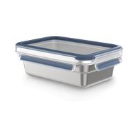 Emsa Tefal N1150410 bandeja de almacenamiento de acero inoxidable 304, resistente y ligera e higiénica, resistente a las heladas de acero inoxidable 304, resistente a las heladas, apto para horno,