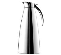 Emsa Termo Eleganza Jarra térmica de acero inoxidable, apertura fácil que permite un fácil llenado y lavado, mantenimiento 12 h caliente y 24 h frío, 1.3 l