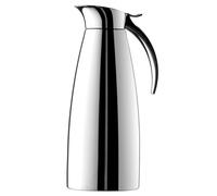 Emsa Termo Eleganza Jarra térmica de acero inoxidable, apertura fácil que permite un fácil llenado y lavado, mantenimiento 12 h caliente y 24 h frío, 1 l, Color Gris