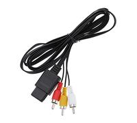 EMSea 1 Cable de vídeo Compuesto AV de Repuesto Compatible con Nintendo 64 N64/GameCube/SNES AV Cable de Repuesto