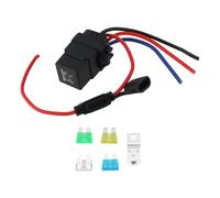 EMSea 1 Juego de Arnés de Cableado de Relé Impermeable para Coche de 4 Pines IP67 12 V 40 A 12 AWG para Reparación del Sistema Eléctrico del Coche