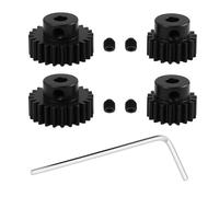 EMSea 1 Juego de Piñón Y Engranaje de Motor de Aluminio para Coche RC 1/10 Compatible con TT01 TT02 TB02 Y TA05