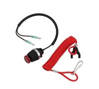 EMSea 1 Set Interruptor de Apagado de Motor Fueraborda con Cordón de Rosca de 15,5 mm Compatible con Mercury Compatible con Tohatsu Motores
