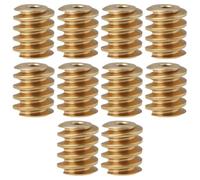 EMSea 10 engranajes helicoidales de latón M0.4 de 5 mm de diámetro, 6 mm de longitud, 1.5 mm de diámetro, orificio compatible con modelos de trenes, rosca derecha para reemplazo de motor