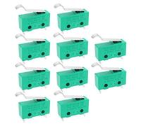 EMSea 10 microinterruptores de cepillo de vacío de 2 pines 5 A 250 V CA T120 interruptor de límite KW4-3Z-3 para placa de circuito impreso (verde)