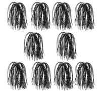 EMSea 10 Piezas de Faldas de Paraguas de Pesca Falda de Pesca de Repuesto para Spinnerbait 88 Piezas Señuelos de Pesca 64 X 0,7 Mm 88 Piezas (Negro)