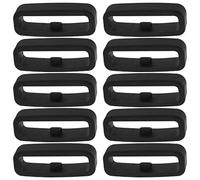 EMSea 10 Piezas de Repuesto de Anillo de Sujeción Compatible con Garmin Forerunner 220 230 235 620 630 735XT 935 945 35 30 25 Anillos de Silicona de Sujeción de Correa de Reloj Negro