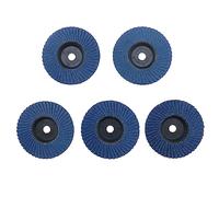 EMSea 10 Piezas Disco de Aleta de 40/60/80/100/120 Disco de Lijado de Aleta de Grano 76x10 Mm Disco de Amolado Abrasivo para Todas Las Amoladoras Angulares Estándar de 76 Mm