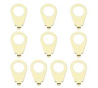 EMSea 10 puntas de perilla de guitarra compatible con Gibson Les Pauls Perilla de guitarra eléctrica Indicadores de posición, piezas de instrumento de 10 mm ID 14 mm OD Oro