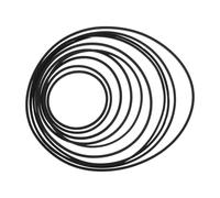 EMSea 100 correas de transmisión de goma negras para grabadora de 1 mm de grosor, correa de transmisión de goma para reproductores de DVD, reproductores de casete, reproductores de CD, 25 mm-70 mm