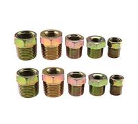 EMSea 10PCS Adaptador de Casquillo Roscado 1/8 A 1/4 3/8 A 1/2 1/4 A 3/8 1/8 A 3/8 1/4 A 1/2 para Manguera de Aire (hembra A Hombre)-BSP
