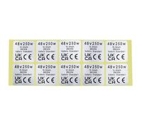 EMSea 10pcs Pegatinas Motor de Accionamiento Medio Pegatinas para Motor Pet Impermeables 48 V 250 W Etiquetas CE para Motor Compatible con BAFANG BBS02B BBS01