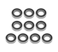 EMSea 10x 6800-2RS doble sellado ranura profunda rodamientos herramienta eléctrica acero de alto carbono accesorios de repuesto 10x19x5mm para equipos industriales micro motor