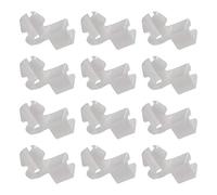 EMSea 12 sujetadores de moldeo de plástico blanco para cerradura de puerta, se adapta a piezas universales de coche de 5 a 7 mm