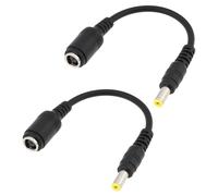 EMSea 2 adaptadores de corriente para ordenador portátil DC7450 hembra a 5525 macho, apto para conectar a varias fuentes de alimentación