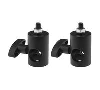 EMSea 2 adaptadores rápidos con Tornillo de 1/4 Pulgadas Multifuncional, Adaptador de Punta de Soporte de luz de aleación de Aluminio para luz de Video fotográfico, Luces derechas, Cabezales de Bola