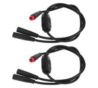 EMSea 2 cables de extensión de bicicleta de 2 pines M6 macho a hembra, cable divisor de 40 cm para sensor de bicicleta eléctrica