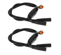 EMSea 2 cables de extensión de bicicleta de 3 pines M6 macho a hembra, cable divisor de 40 cm para sensor de bicicleta eléctrica