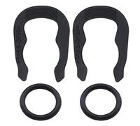 EMSea 2 Clips en U y 2 Juntas tóricas para Sensor de Temperatura del refrigerante, número de Pieza 032121142 N90316802, Piezas de Repuesto para automóviles, Color Negro