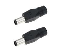 EMSea 2 Convertidores de Corriente CC Cuadrados de 7,4 Mm X 5,0 Mm Macho A 5,5 Mm X 2,1 Mm Hembra
