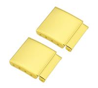 EMSea 2 Extensores de Correa de Reloj de 16 Mm Extensores de Correas Cierres de Extensi¨®n Eslabones de Acero Cepillado Ajuste Adicional Accesorio de Reparaci¨®n para Relojero Dorado