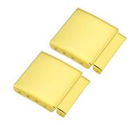 EMSea 2 Extensores de Correa de Reloj de 18 Mm Extensores de Correas Cierres de Extensi¨®n Eslabones de Acero Cepillado Ajuste Adicional Accesorio de Reparaci¨®n para Relojero Dorado