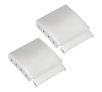 EMSea 2 Extensores de Correa de Reloj de 20mm Extensores de Correas Cierres de Extensi¨®n Eslabones de Acero Cepillado Ajuste Adicional Accesorio de Reparaci¨®n para Relojero PLATA