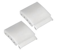 EMSea 2 Extensores de Correa de Reloj de 22 Mm Extensores de Correas Cierres de Extensi¨®n Eslabones de Acero Cepillado Ajuste Adicional Accesorio de Reparaci¨®n para Relojero PLATA