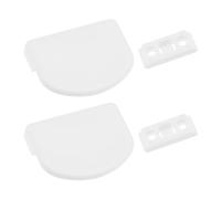 EMSea 2 Juegos de Manijas para Puertas de Balcón Manijas Puertas Patio Manijas para Ventanas Kit de Manijas Compatibles con Schüco 298973 Carcasa para Manijas 60 Mm X 47 Mm Color Blanco
