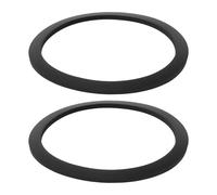 EMSea 2 Juntas de Goma para Juntas de Vidrio Repuestos para Juntas de Sellado Arandelas de Sellado Compatible con Coughtrie Lámparas FS10 SG6 Color Negro (95 X 80 X 3 Mm)