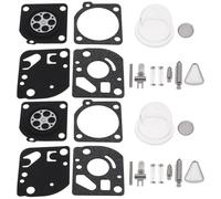 EMSea 2 Kit de Reparación Diafragma de Carburador Recortadora 545081848 Kit Junta de Carburador 545130001 Compatible con Recortadora Husqvarna 125R 128R 124C 128 CD LDX DJX 128LD 128RJ