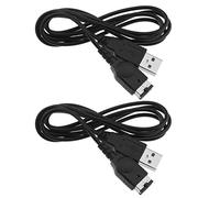EMSea 2 Piezas Cable de Carga USB Compatible con Nintendo NDS Compatible con Gameboy Advance SP Cable de Carga USB Accesorios Negro